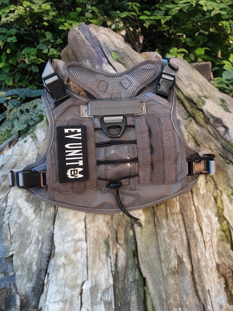 EV Trail Secure Dog Tactical Vest/Harness- Gray