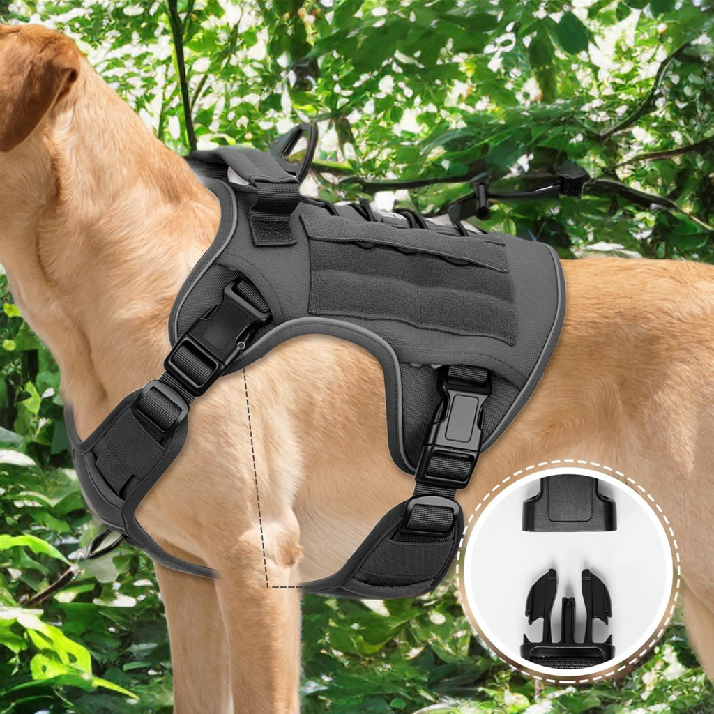 EV Trail Secure Dog Tactical Vest/Harness- Gray