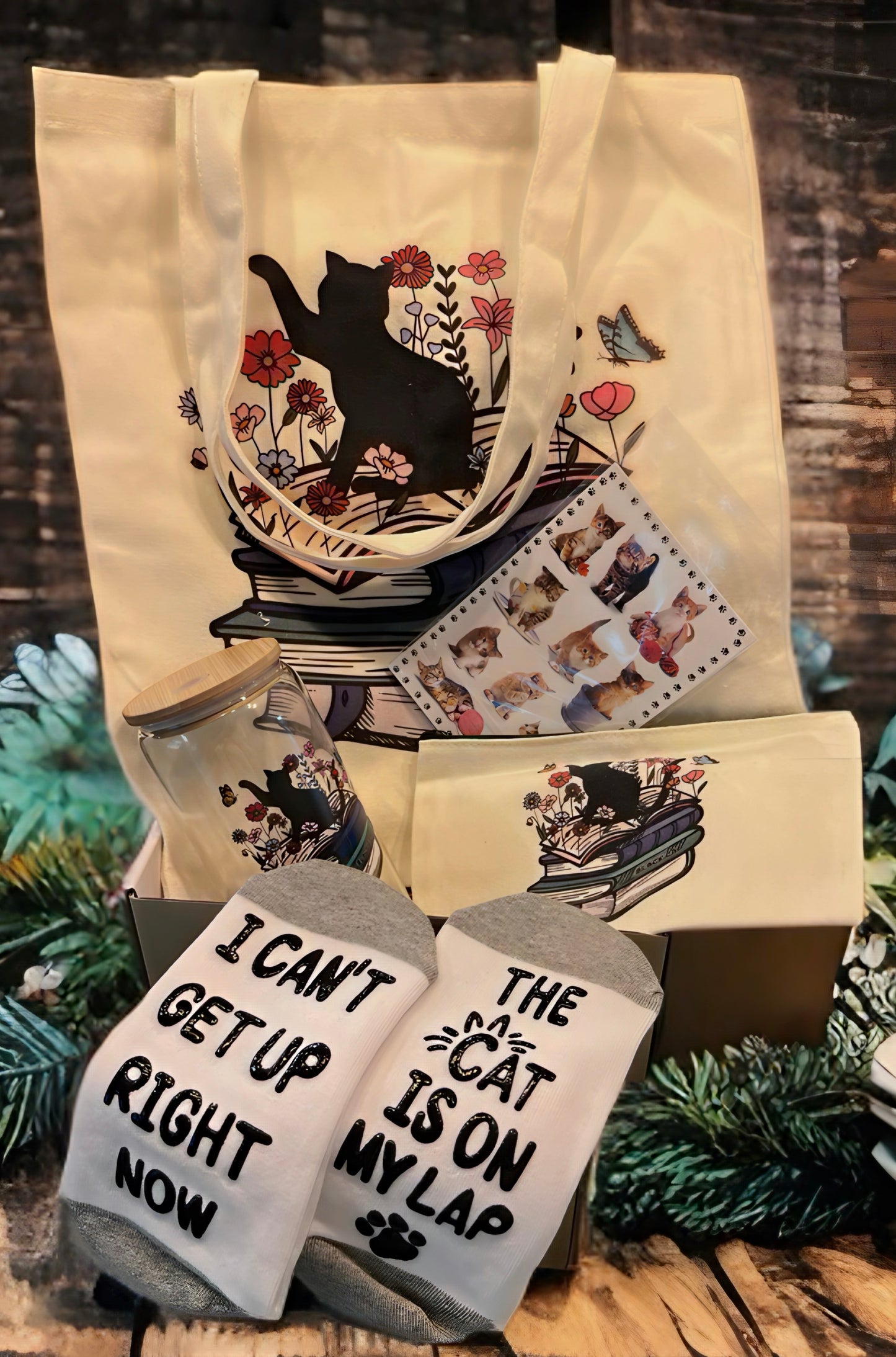 “The Cat Is On My Lap” Cat Mom Gift Box