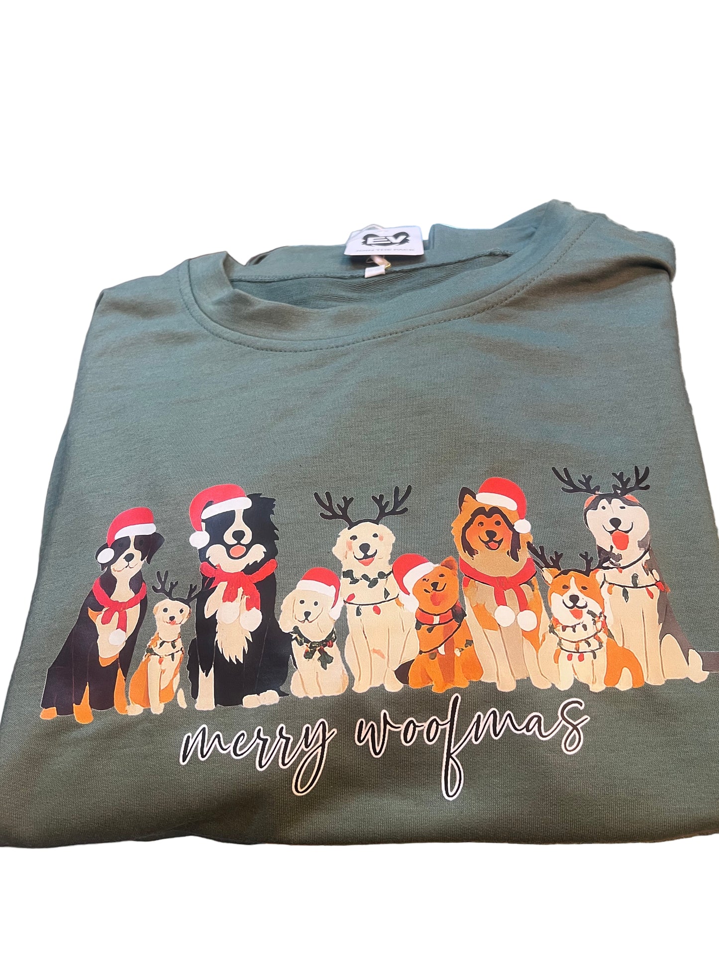 Merry Woofmas Crew Neck Sweatshirt
