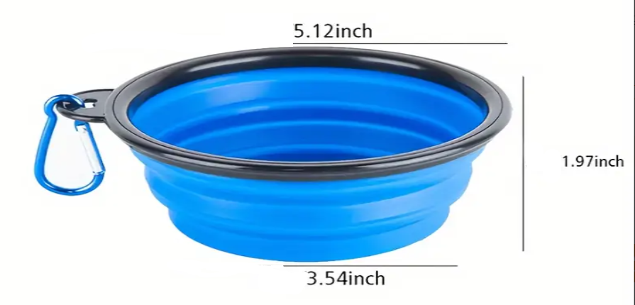 Compact Collapsible Silicone Bowl