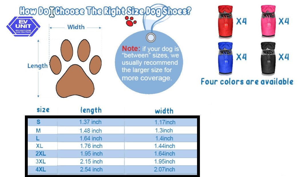 All-Season Pet Paw Protection Booties (Set of 4)