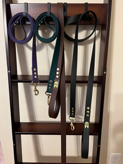 Elk Hill Leashes in Violet, Green, Brown, Black