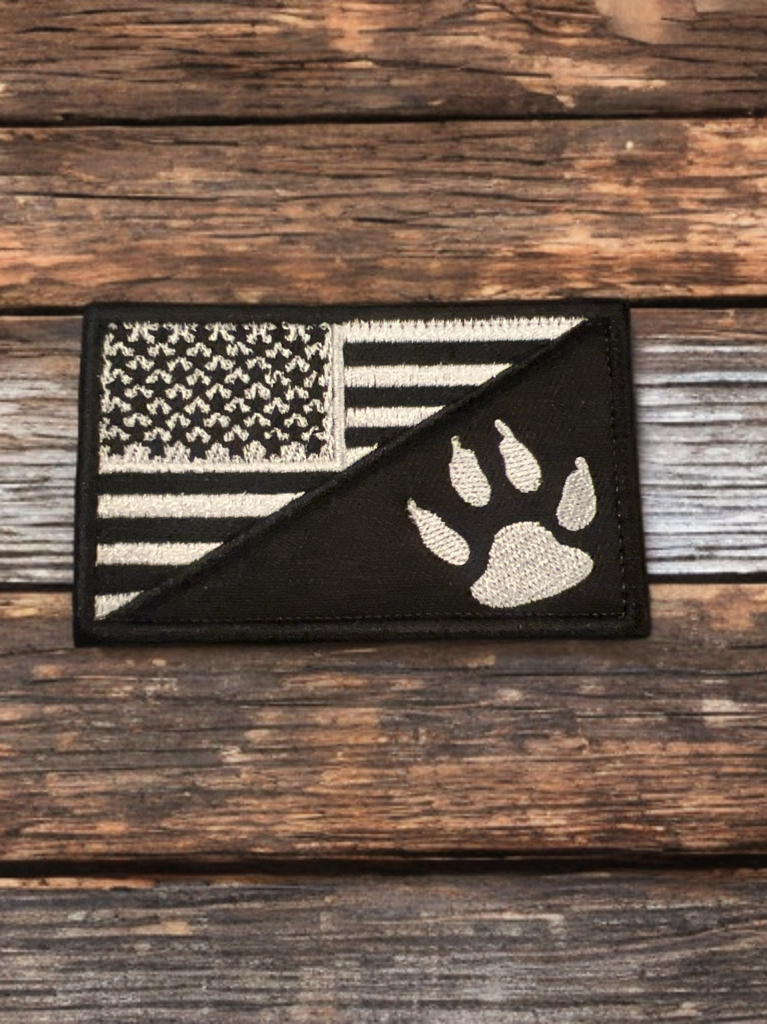 Pack Paw Velcro Patches- Embroidered