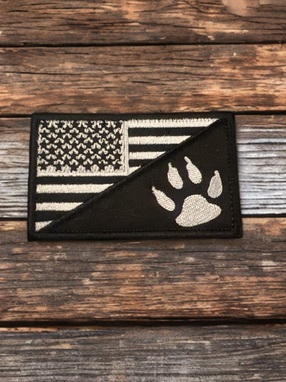 Pack Paw Velcro Patches- Embroidered