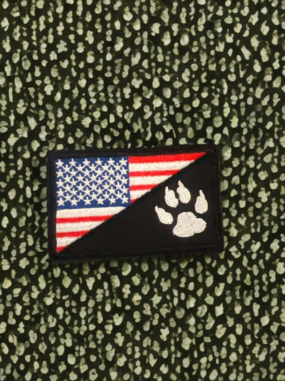 Pack Paw Velcro Patches- Embroidered