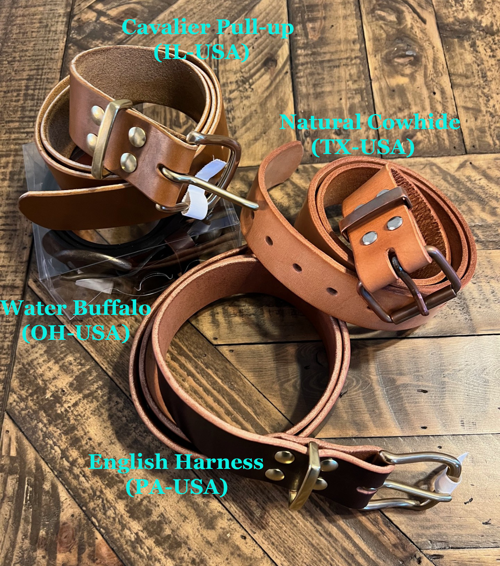Heritage Full‑Grain Leather Belts