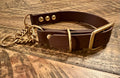 PINNACLE ROCK Adjustable Martingale Collars (1", Brass)