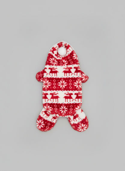 Snuggle Pup Fleece Pajamas- Medium