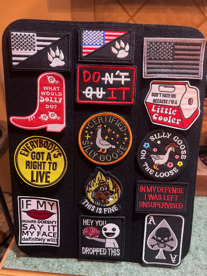 Pack Paw Velcro Patches- Embroidered