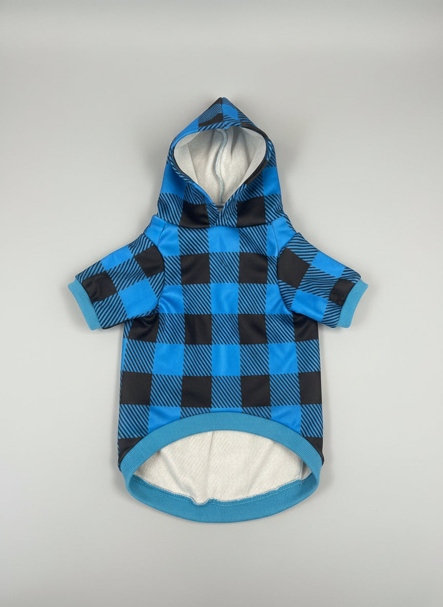Plaid & Paws Hoodie- 2XL (Final Sale)