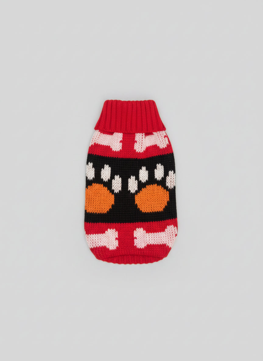 Bone & Paw Pet Turtleneck Sweater- XS