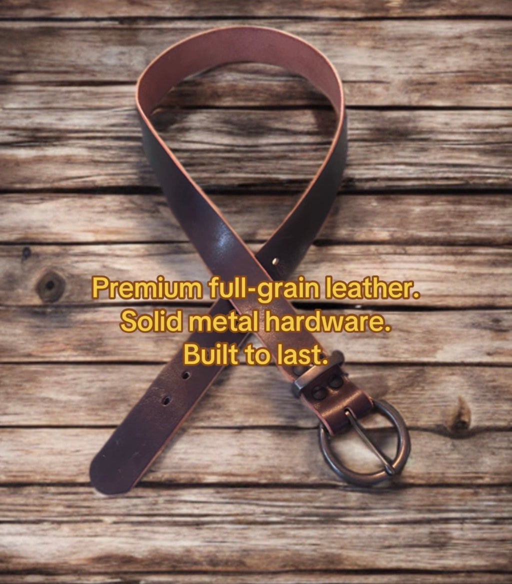 Heritage Full‑Grain Leather Belts