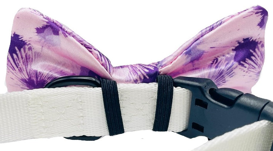 Purple Sky Dog Bow Tie