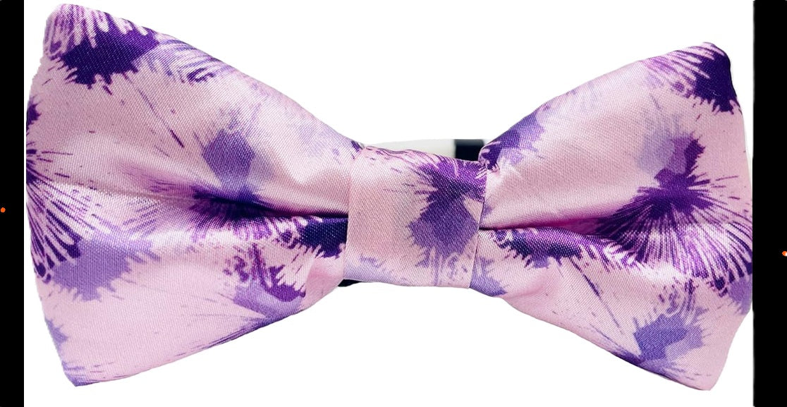 Purple Sky Dog Bow Tie