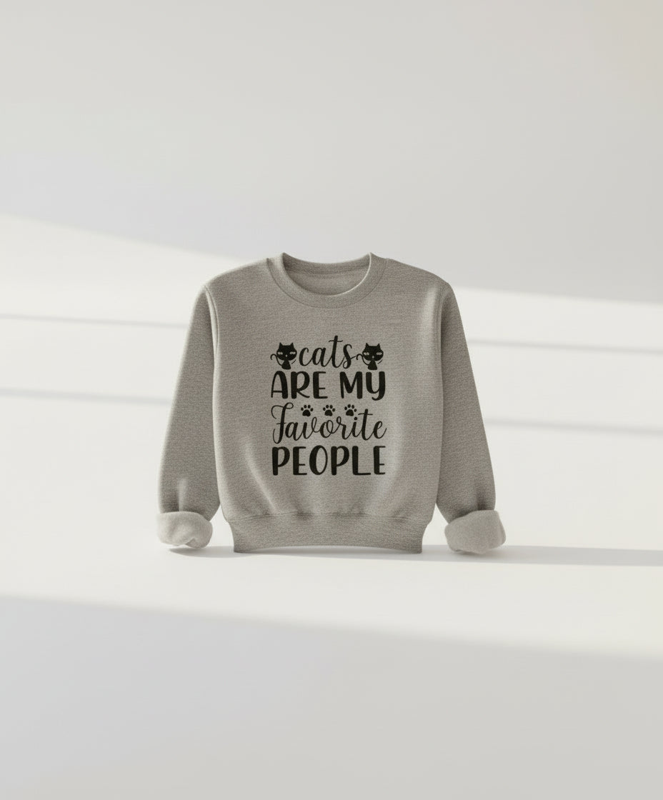 Cats Are My Favorite People Sweatshirt