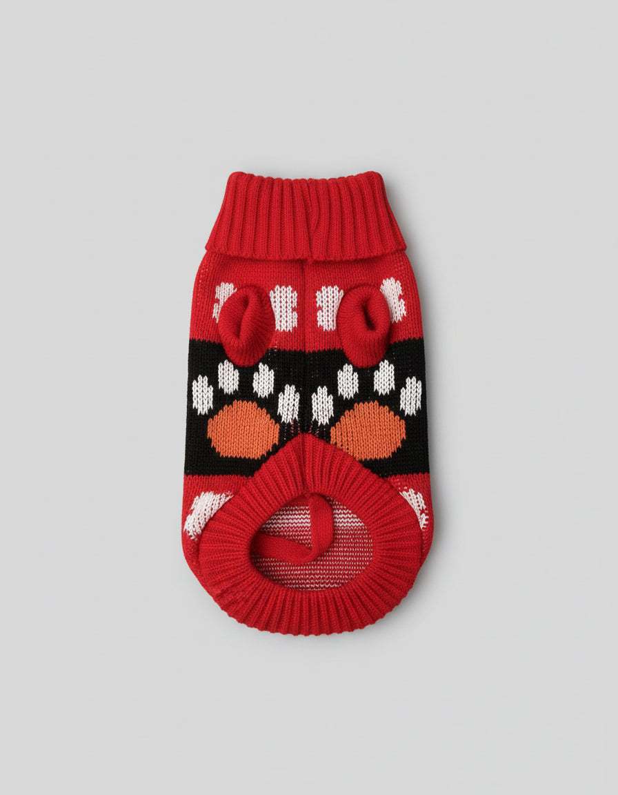 Bone & Paw Pet Turtleneck Sweater- XS