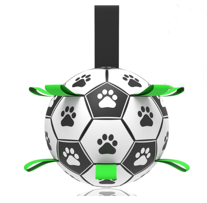 Interactive Dog Soccer Ball with Straps