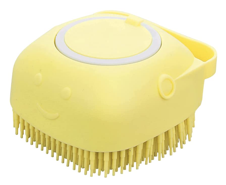 Soft Pet Bath/Massage Brush (Blue ) (Yellow)